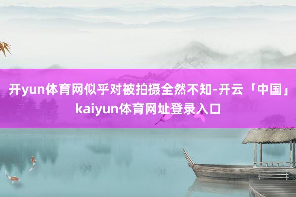 开yun体育网似乎对被拍摄全然不知-开云「中国」kaiyun体育网址登录入口