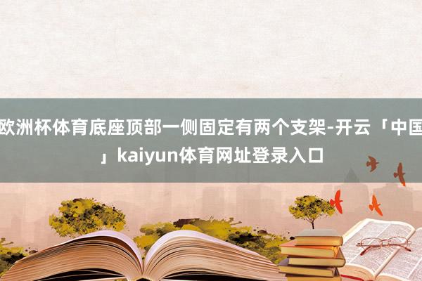 欧洲杯体育底座顶部一侧固定有两个支架-开云「中国」kaiyun体育网址登录入口
